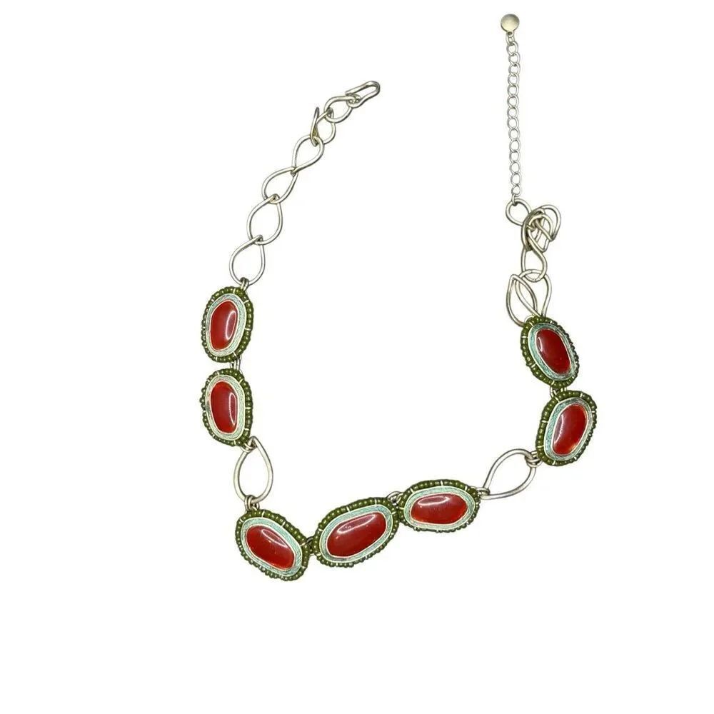 Nordstrom unique beaded choker necklace